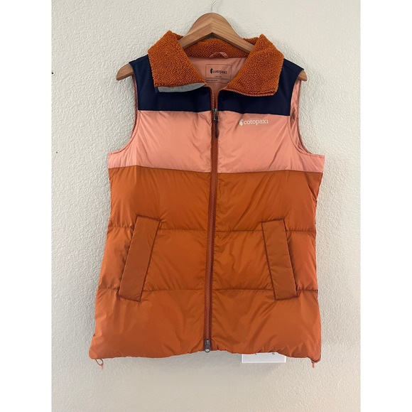 cotopaxi Jackets & Blazers - Cotopaxi Solazo Down Vest Womens Small Maritime/Mezcal Colorblock
